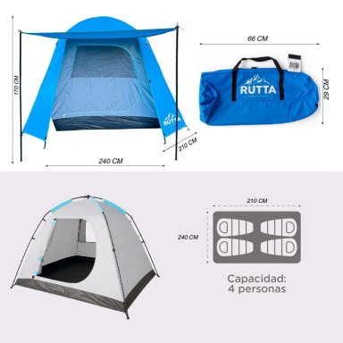 Carpa Camping Yosemite 4 Personas - 4