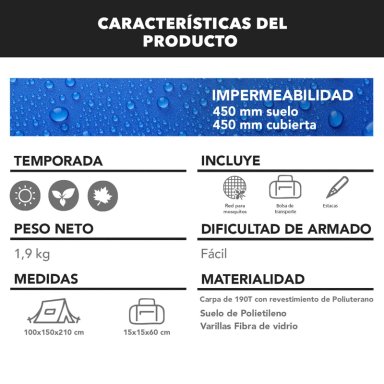 CARPA ALPINISMO ALPINE  2 PERSONAS - 5