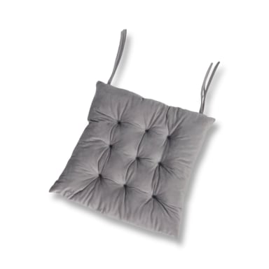 COJIN PARA SILLA GRIS CLARO 40X40 CM - 1