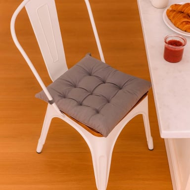 COJIN PARA SILLA GRIS CLARO 40X40 CM - 2