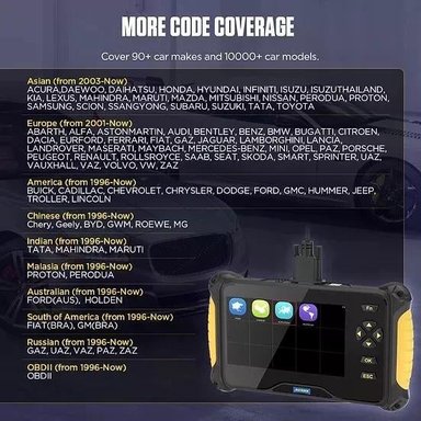 SCANNER AUTOMOTRIZ AUTOOL CS605 OBD2 MULTIMARCA ABS SAS OIL - 7