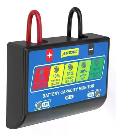 SCANNER AUTO AUTOOL PROBADOR ANALIZADOR BATERÍA BT60 BATERÍA 12-24V - 1