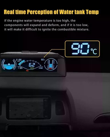 MEDIDOR DE PENDIENTES MULTIFUNCIÓN AUTOOL X90 HUD/OBD2 JEEP - 3