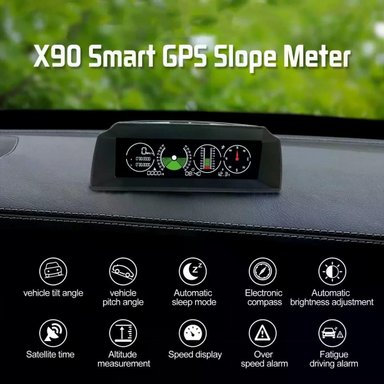 MEDIDOR VELOCIDAD AUTOOL X90 GPS PENDIENTE INCLINÓMETRO BRÚJULA 4X4 - 3
