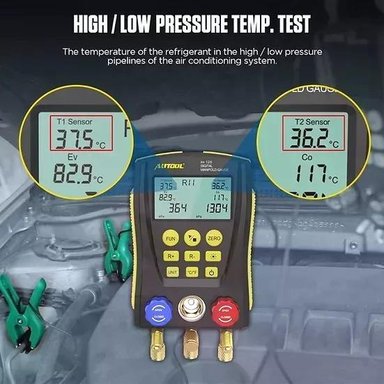 MEDIDOR DE VACÍO AUTOOL LM120+ DIGITAL PARA REFRIGERACIÓN HV - 8