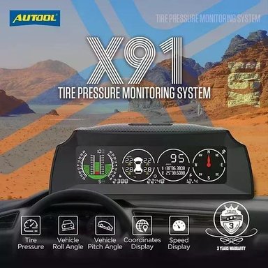 MEDIDOR DE PENDIENTE AUTOOL GPS TPMS X91 HUD 3 EN 1 - 2
