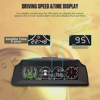 MEDIDOR DE PENDIENTE AUTOOL GPS TPMS X91 HUD 3 EN 1 - 7