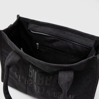 CARTERA TOTE CANVAS BLACK BUBBA ESSENTIALS - 7