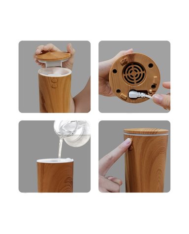 HUMIDIFICADOR-DIFUSOR DE AROMA ULTRASONICO ECO Z3 - 4