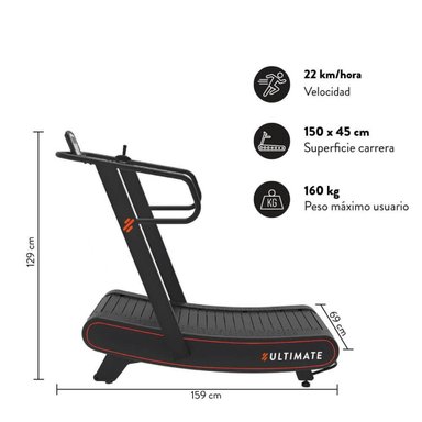 TROTADORA ULTIMATE FITNESS C500 CURVA - 2