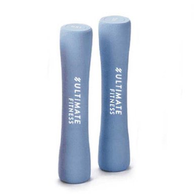 MANCUERNAS ULTIMATE FITNESS HIERRO 2 KG AERÓBICAS 1 (PAR) CELESTE - 1