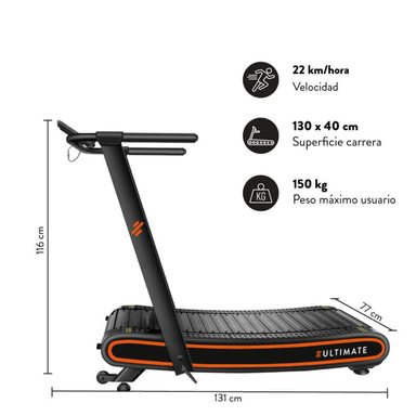 TROTADORA ULTIMATE FITNESS C300 22 KM/HR CURVA - 2