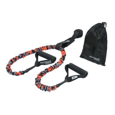 BANDA DE RESISTENCIA ULTIMATE FITNESS ELÁSTICA ELITE CON AGARRE Y SOPORTE – R1 - 2