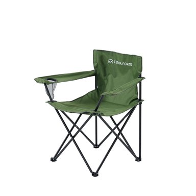 SILLA PLEGABLE CAMPING CON APOYA BRAZOS VERDE - 1