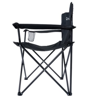 SILLA PLEGABLE CAMPING CON APOYA BRAZOS NEGRO - 2