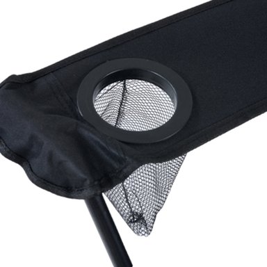 SILLA PLEGABLE CAMPING CON APOYA BRAZOS NEGRO - 4