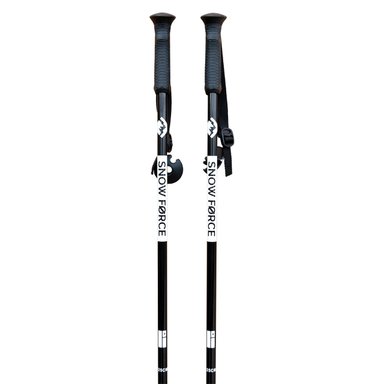 BASTONES SKI SNOW FORCE BLACK 125 ALUMINIO CM - 2