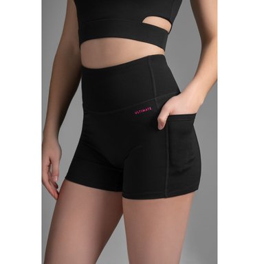 BIKER SLIM FIT MUJER ULTIMATE NEGRO SHORT SKY DARK - 1