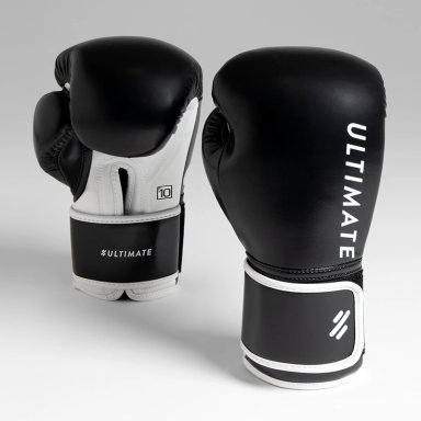 GUANTE BOXEO ALI - BLACK AND WHITE 12 OZ - 1