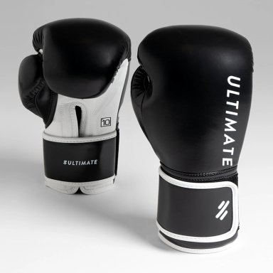 GUANTE BOXEO ALI - BLACK AND WHITE 10 OZ - 1