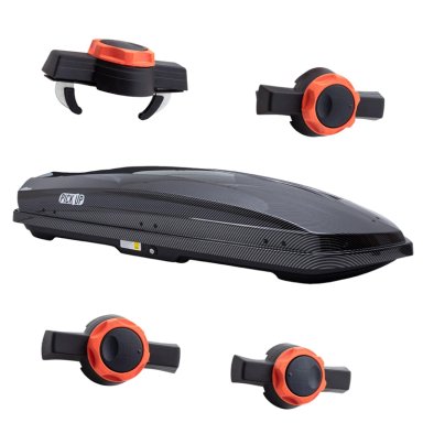 PORTAEQUIPAJE CARBON 400L ANCLAJE RAPIDO - 7