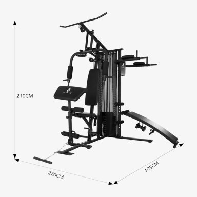 MAQUINA HOME GYM MULTIFUNCIONAL P700 PRO 65 KG - 3