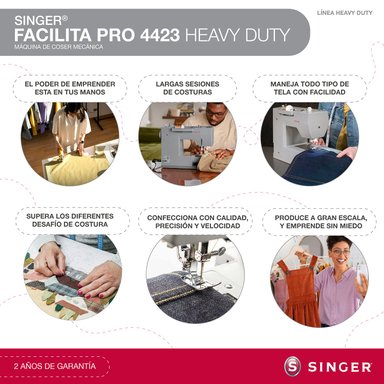 MÁQUINA DE COSER SINGER FACILITA PRO 4423 90W - 7