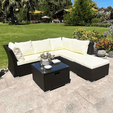 JUEGO LIVING TERRAZA FRESNO CHOCOLATE - 1