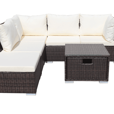 JUEGO LIVING TERRAZA FRESNO CHOCOLATE - 10