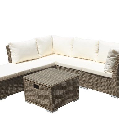 JUEGO LIVING TERRAZA FRESNO CARAMELO - 7