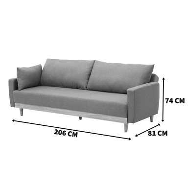 Sofá Cama Florida Marfil 3 Cuerpos - 8