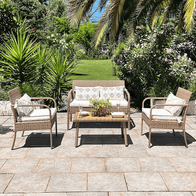 JUEGO LIVING ELBARCO.CL S011/FLOR TERRAZA FLORENCIA 4 PERSONAS - 1