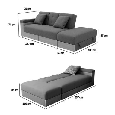 SOFÁ CAMA ALASKA BEIGE - 8
