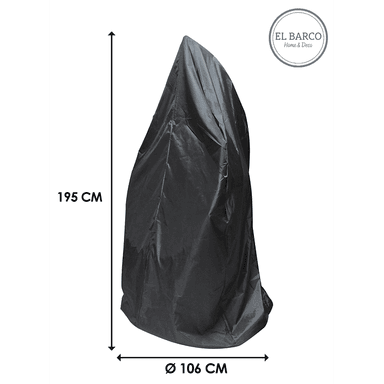 FUNDA PROTECTORA SILLA COLGANTE ELBARCO.CL PROT/M-L NEGRO WATERPROOF + UV - 5