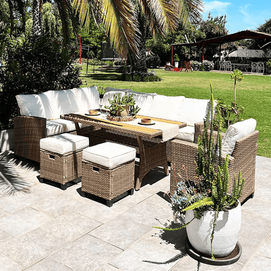 JUEGO LIVING COMEDOR TERRAZA ANASTASIA 10 PERSONAS - 1
