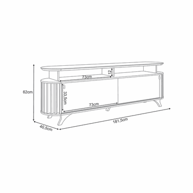 RACK TV VILNIUS 70' 182X62X41 CM - 2