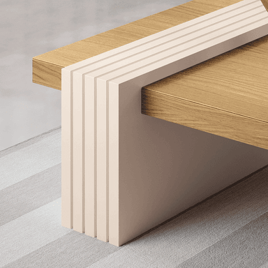 MESA DE CENTRO PRAGA FREIJO-OFF WHITE 107X60X33 CM - 2