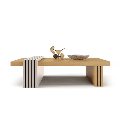 MESA DE CENTRO PRAGA FREIJO-OFF WHITE 107X60X33 CM - 5