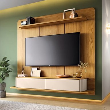 HOME PANEL PROVENZA TV 70' 1.8 OFF WHITE CINAMOMO 180 x 165 x 31.5 cm - 1