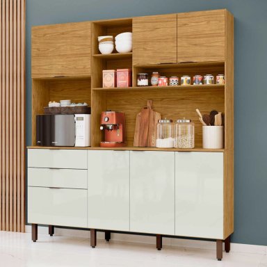 Kit Mueble de Cocina Magnolia Marrocos/ Off white 195x38x177,9 - 1