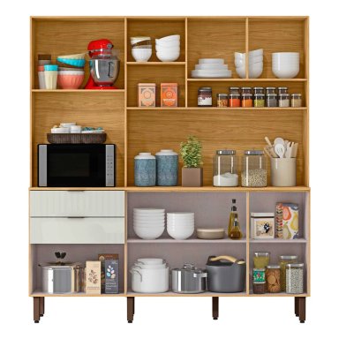 Kit Mueble de Cocina Magnolia Marrocos/ Off white 195x38x177,9 - 4
