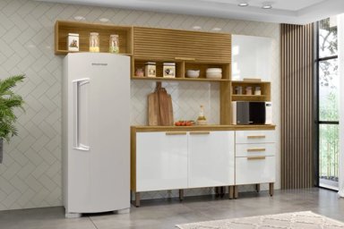 Kit Mueble de Cocina Mery Ann Marrocos/ Off white 258,8        196,2x38,1x256,4 - 6