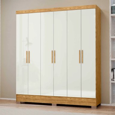 Closet 6 puertas Nativo Marrocos/ Off white 200,6x46,2x175,2 - 1