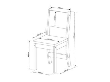 JUEGO DE COMEDOR 4 SILLAS PROMESA CAFE 75,1 x 75 x 110 cm - 2
