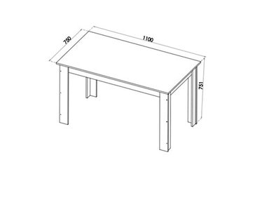 JUEGO DE COMEDOR 4 SILLAS PROMESA CAFE 75,1 x 75 x 110 cm - 3