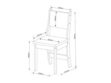 JUEGO DE COMEDOR REDONDO 4 SILLAS IMPERIO BEIGE 78 x 90 x 90 cm - 2