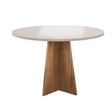 JUEGO DE COMEDOR REDONDO 4 SILLAS IMPERIO BEIGE 78 x 90 x 90 cm - 5