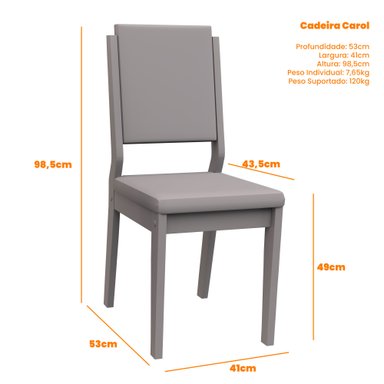 JUEGO DE COMEDOR 4 SILLAS AREZZO 1.20 BEIGE  80 x 120 x 80 cm - 2