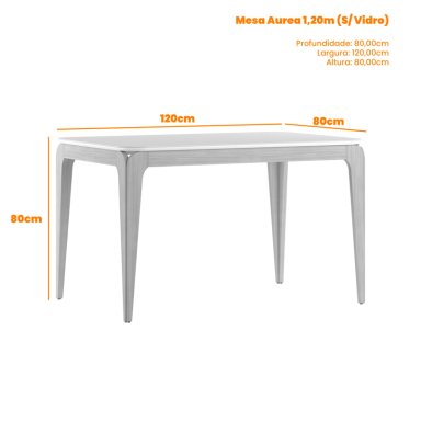 JUEGO DE COMEDOR 4 SILLAS AREZZO 1.20 BEIGE  80 x 120 x 80 cm - 3