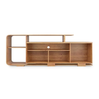 RACK TV RIVIERA COLOR MIEL HASTA 75"  (72 x 40 x 180, 5 cm) - 3